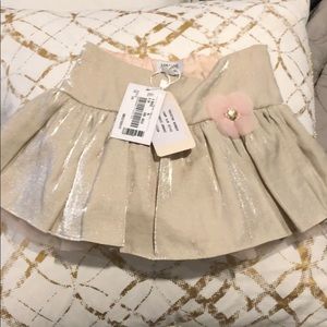 Armani Junior Gold Shimmery Skirt w/ Pink 🌸